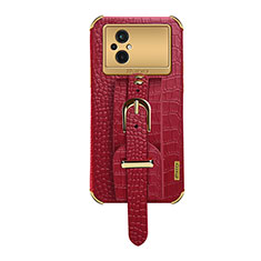 Soft Luxury Leather Snap On Case Cover XD1 for Xiaomi Poco M5 4G Red