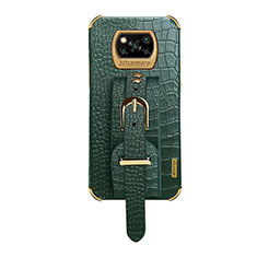 Soft Luxury Leather Snap On Case Cover XD1 for Xiaomi Poco X3 Green