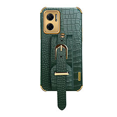 Soft Luxury Leather Snap On Case Cover XD1 for Xiaomi Redmi 10 5G Green