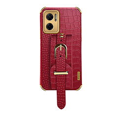 Soft Luxury Leather Snap On Case Cover XD1 for Xiaomi Redmi 10 5G Red