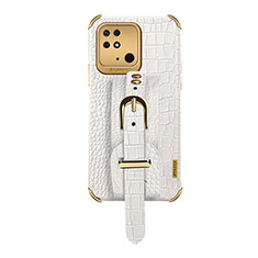 Soft Luxury Leather Snap On Case Cover XD1 for Xiaomi Redmi 10 India White