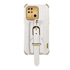 Soft Luxury Leather Snap On Case Cover XD1 for Xiaomi Redmi 10 Power White