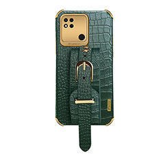 Soft Luxury Leather Snap On Case Cover XD1 for Xiaomi Redmi 9 India Green