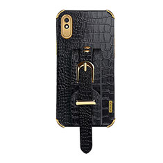 Soft Luxury Leather Snap On Case Cover XD1 for Xiaomi Redmi 9i Black