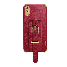 Soft Luxury Leather Snap On Case Cover XD1 for Xiaomi Redmi 9i Red