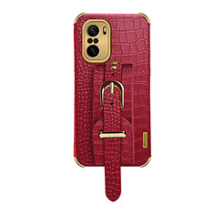 Soft Luxury Leather Snap On Case Cover XD1 for Xiaomi Redmi K40 5G Red