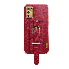 Soft Luxury Leather Snap On Case Cover XD1 for Xiaomi Redmi Note 10 5G Red