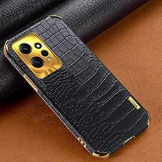 Soft Luxury Leather Snap On Case Cover XD1 for Xiaomi Redmi Note 12 4G Black