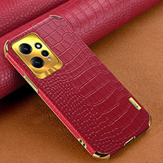 Soft Luxury Leather Snap On Case Cover XD1 for Xiaomi Redmi Note 12 4G Red