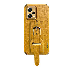 Soft Luxury Leather Snap On Case Cover XD1 for Xiaomi Redmi Note 12 Explorer Yellow