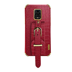 Soft Luxury Leather Snap On Case Cover XD1 for Xiaomi Redmi Note 9S Red