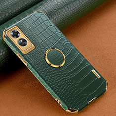 Soft Luxury Leather Snap On Case Cover XD2 for Oppo A17 Green