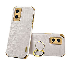 Soft Luxury Leather Snap On Case Cover XD2 for Oppo A36 White