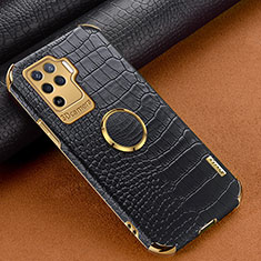 Soft Luxury Leather Snap On Case Cover XD2 for Oppo Reno5 Lite Black