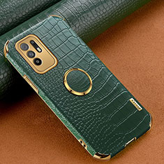 Soft Luxury Leather Snap On Case Cover XD2 for Oppo Reno5 Z 5G Green