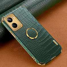 Soft Luxury Leather Snap On Case Cover XD2 for Realme 10 Pro 5G Green