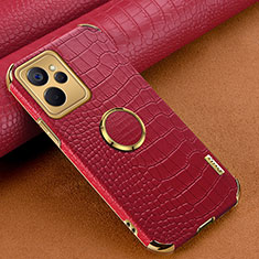 Soft Luxury Leather Snap On Case Cover XD2 for Realme 10T 5G Red