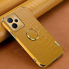 Soft Luxury Leather Snap On Case Cover XD2 for Realme 9i 5G Yellow