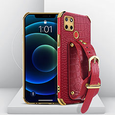 Soft Luxury Leather Snap On Case Cover XD2 for Realme C12 Red