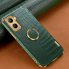 Soft Luxury Leather Snap On Case Cover XD2 for Realme C33 (2023) Green