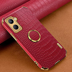 Soft Luxury Leather Snap On Case Cover XD2 for Realme C33 (2023) Red