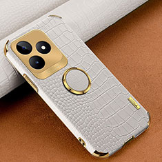 Soft Luxury Leather Snap On Case Cover XD2 for Realme C51 White