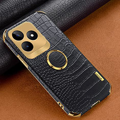 Soft Luxury Leather Snap On Case Cover XD2 for Realme Narzo N53 Black