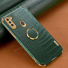 Soft Luxury Leather Snap On Case Cover XD2 for Samsung Galaxy A11 Green
