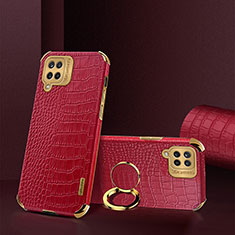 Soft Luxury Leather Snap On Case Cover XD2 for Samsung Galaxy A12 5G Red