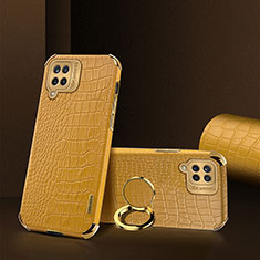 Soft Luxury Leather Snap On Case Cover XD2 for Samsung Galaxy A12 5G Yellow
