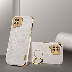 Soft Luxury Leather Snap On Case Cover XD2 for Samsung Galaxy A12 White