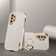 Soft Luxury Leather Snap On Case Cover XD2 for Samsung Galaxy A32 4G White