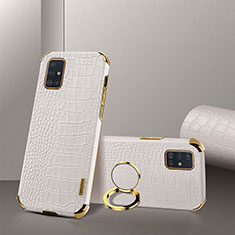 Soft Luxury Leather Snap On Case Cover XD2 for Samsung Galaxy M40S White