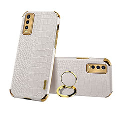 Soft Luxury Leather Snap On Case Cover XD2 for Vivo Y12A White