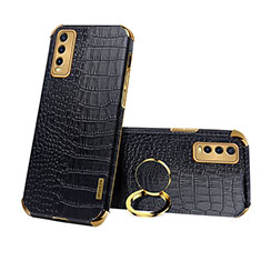 Soft Luxury Leather Snap On Case Cover XD2 for Vivo Y12s (2021) Black