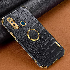 Soft Luxury Leather Snap On Case Cover XD2 for Vivo Y15 Black