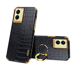 Soft Luxury Leather Snap On Case Cover XD2 for Vivo Y16 Black