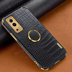 Soft Luxury Leather Snap On Case Cover XD2 for Vivo Y52 5G Black