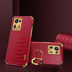 Soft Luxury Leather Snap On Case Cover XD2 for Xiaomi Mi Mix 4 5G Red