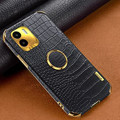 Soft Luxury Leather Snap On Case Cover XD2 for Xiaomi Poco C50 Black