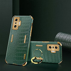 Soft Luxury Leather Snap On Case Cover XD2 for Xiaomi Poco F4 GT 5G Green