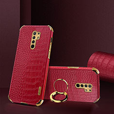 Soft Luxury Leather Snap On Case Cover XD2 for Xiaomi Poco M2 Red