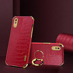Soft Luxury Leather Snap On Case Cover XD2 for Xiaomi Redmi 9AT Red
