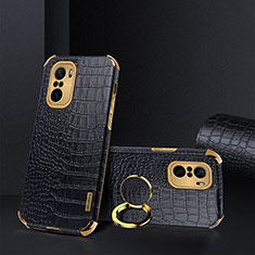 Soft Luxury Leather Snap On Case Cover XD2 for Xiaomi Redmi K40 5G Black