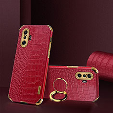 Soft Luxury Leather Snap On Case Cover XD2 for Xiaomi Redmi K40 Gaming 5G Red