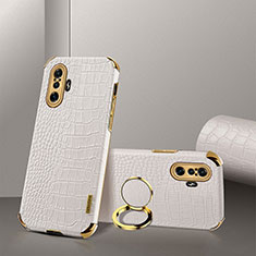 Soft Luxury Leather Snap On Case Cover XD2 for Xiaomi Redmi K40 Gaming 5G White