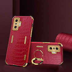 Soft Luxury Leather Snap On Case Cover XD2 for Xiaomi Redmi K50 Gaming AMG F1 5G Red