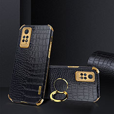 Soft Luxury Leather Snap On Case Cover XD2 for Xiaomi Redmi Note 11 Pro 4G Black