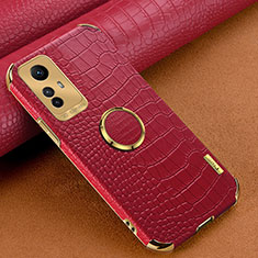 Soft Luxury Leather Snap On Case Cover XD2 for Xiaomi Redmi Note 12S Red