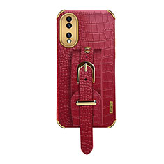 Soft Luxury Leather Snap On Case Cover XD3 for Huawei Honor 70 5G Red